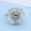 GENUINE GREEN DIAMOND & DIAMOND RING/PENDANT(#:JZ048-G)