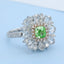 GENUINE GREEN DIAMOND & DIAMOND RING/PENDANT(#:JZ048-G)