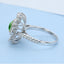 GENUINE GREEN DIAMOND & DIAMOND RING/PENDANT(#:JZ048-G)