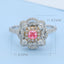GENUINE PINK DIAMOND & DIAMOND RING(#:JZ052-F)