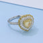 GENUINE YELLOW DIAMOND & DIAMOND RING/PENDANT (#:JZ085-Y)