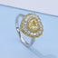 GENUINE YELLOW DIAMOND & DIAMOND RING/PENDANT (#:JZ085-Y)