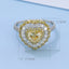 GENUINE YELLOW DIAMOND & DIAMOND RING/PENDANT (#:JZ085-Y)