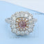 GENUINE PINK DIAMOND & DIAMOND RING/PENDANT(#:JZ097-F)