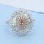 GENUINE PINK DIAMOND & DIAMOND RING(#:JZ112-F)