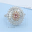 GENUINE PINK DIAMOND & DIAMOND RING(#:JZ112-F)