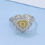 GENUINE YELLOW DIAMOND & DIAMOND RING (#:JZ125-Y)