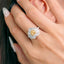 GENUINE YELLOW DIAMOND & DIAMOND RING (#:JZ125-Y)