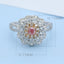 GENUINE PINK DIAMOND & DIAMOND RING/PENDANT(#:JZ132-F)