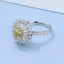 GENUINE YELLOW DIAMOND & DIAMOND RING/PENDANT(#:JZ139-Y)