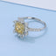GENUINE YELLOW DIAMOND & DIAMOND RING(#:JZ148-Y)