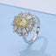 GENUINE YELLOW DIAMOND & DIAMOND RING(#:JZ156-Y)