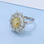 GENUINE YELLOW DIAMOND & DIAMOND RING(#:JZ156-Y)