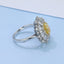 GENUINE YELLOW DIAMOND & DIAMOND RING(#:JZ156-Y)