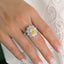 GENUINE YELLOW DIAMOND & DIAMOND RING(#:JZ156-Y)