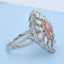 GENUINE PINK DIAMOND & DIAMOND RING/PENDANT(#:JZ159-F)