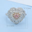 GENUINE PINK DIAMOND & DIAMOND RING/PENDANT(#:JZ165-F)