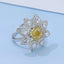 GENUINE YELLOW DIAMOND & DIAMOND RING(#:JZ165-Y)