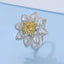 GENUINE YELLOW DIAMOND & DIAMOND RING(#:JZ165-Y)