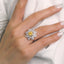 GENUINE YELLOW DIAMOND & DIAMOND RING(#:JZ165-Y)