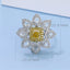 GENUINE YELLOW DIAMOND & DIAMOND RING(#:JZ165-Y)