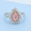 GENUINE PINK DIAMOND & DIAMOND RING/PENDANT(#:JZ167-F)