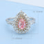 GENUINE PINK DIAMOND & DIAMOND RING/PENDANT(#:JZ167-F)