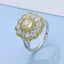 GENUINE YELLOW DIAMOND & DIAMOND RING(#:JZ187-Y)