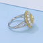 GENUINE YELLOW DIAMOND & DIAMOND RING(#:JZ187-Y)