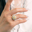 GENUINE YELLOW DIAMOND & DIAMOND RING(#:JZ187-Y)