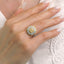 GENUINE YELLOW DIAMOND & DIAMOND RING(#:JZ187-Y)
