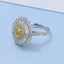 GENUINE YELLOW DIAMOND & DIAMOND RING/PENDANT(#:JZ193-Y)