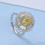 GENUINE YELLOW DIAMOND & DIAMOND RING/PENDANT(#:JZ193-Y)
