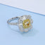 GENUINE YELLOW DIAMOND & DIAMOND RING(#:JZ195-Y)