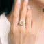 GENUINE YELLOW DIAMOND & DIAMOND RING(#:JZ195-Y)