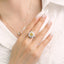 GENUINE YELLOW DIAMOND & DIAMOND RING(#:JZ195-Y)