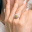 GENUINE YELLOW DIAMOND & DIAMOND RING/PENDANT(#:JZ196-Y )