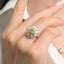 GENUINE YELLOW DIAMOND & DIAMOND RING/PENDANT(#:JZ196-Y )