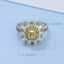 GENUINE YELLOW DIAMOND & DIAMOND RING/PENDANT(#:JZ253-Y)