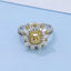 GENUINE YELLOW DIAMOND & DIAMOND RING/PENDANT(#:JZ253-Y)