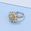 GENUINE YELLOW DIAMOND & DIAMOND RING/PENDANT(#:JZ253-Y)