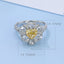GENUINE YELLOW DIAMOND & DIAMOND RING(#:JZ362-Y)