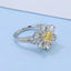 GENUINE YELLOW DIAMOND & DIAMOND RING(#:JZ362-Y)