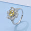GENUINE YELLOW DIAMOND & DIAMOND RING(#:JZ362-Y)