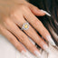 GENUINE YELLOW DIAMOND & DIAMOND RING(#:JZ362-Y)