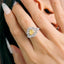 GENUINE YELLOW DIAMOND & DIAMOND RING(#:JZ362-Y)