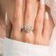 GENUINE YELLOW DIAMOND & DIAMOND RING(#:JZ362-Y)