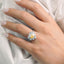 GENUINE YELLOW DIAMOND & DIAMOND RING/PENDANT(#:JZ363-Y)