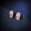 LAB-GROWN PINK DIAMOND & DIAMOND EARRINGS(#:LGED003-F)