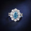 LAB-GROWN BLUE DIAMOND & DIAMOND RING/PENDANT(#:LGJZ001-B)